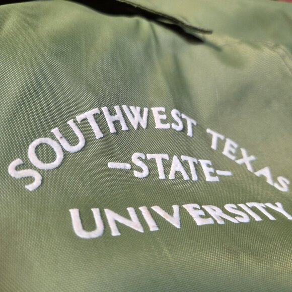 vtg TEXAS SW UNIVERSITY Jacket L. talon hilfiger coach college ivy league lauren - Picture 5 of 12
